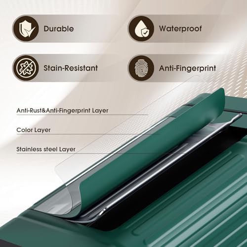 Green metal rectangular step pedal waste bin — photo 5