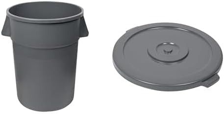 Restaurantware 44 gal gray commercial bin