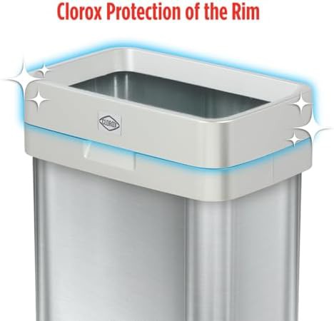 Slim open top stainless steel 50L bin — photo 5