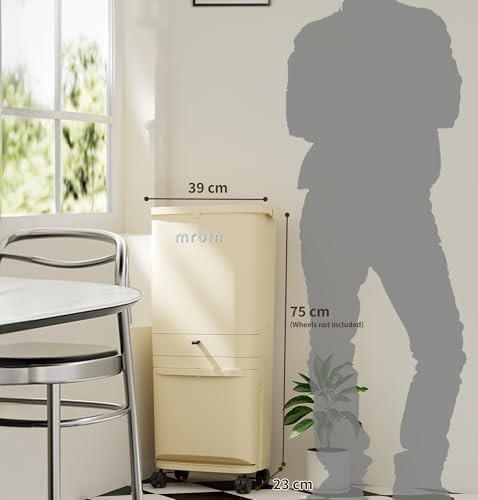 White dual compartment recycle bin 11 gallon — photo 5