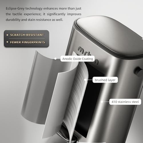 Eclipse grey stainless step pedal waste basket 12L — photo 3