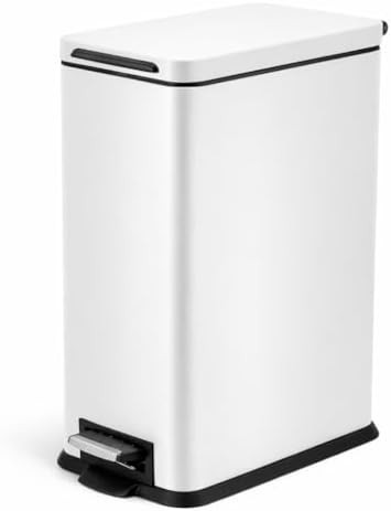 Under cabinet four gallon slim trash can