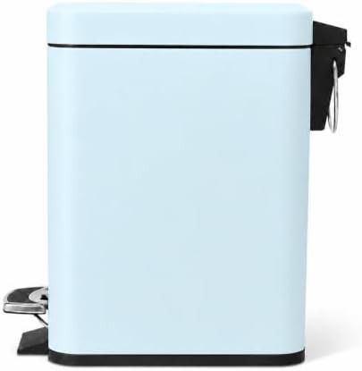 Small stainless steel bathroom trash can — photo 3