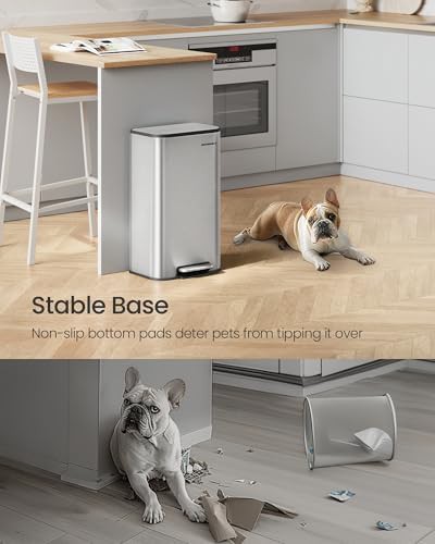 Compact stainless step pedal 8 gallon bin — photo 4