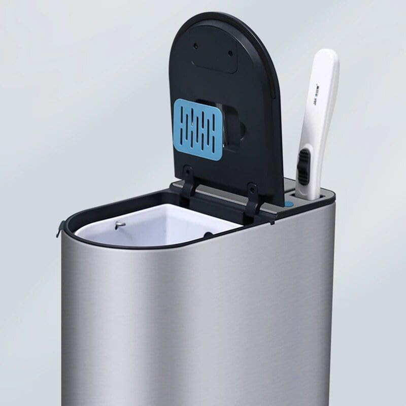Slim Stainless Steel Motion Sensor Waste Bin — photo 3