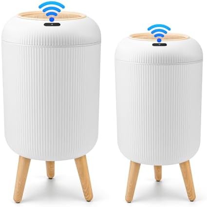 Pukomc dual pack automatic motion sensor trash cans