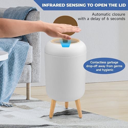 Pukomc dual pack automatic motion sensor trash cans — photo 4