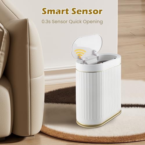 Motion sensor bathroom trash can 2.6 gallon — photo 4