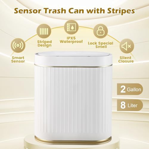 Motion sensor bathroom trash can 2.6 gallon — photo 5