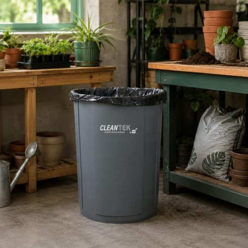 Restaurantware 21 gal round gray bin — photo 3