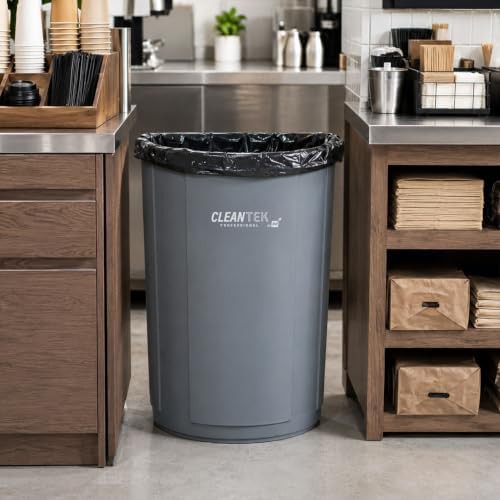 Restaurantware 21 gal round gray bin — photo 5