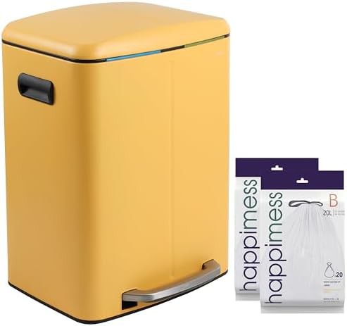 Daffodil yellow Marco double bucket step trash can