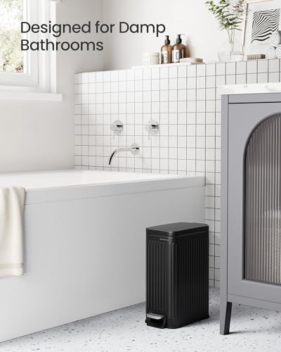 Slim waterproof bathroom 1.6 gallon bin — photo 3
