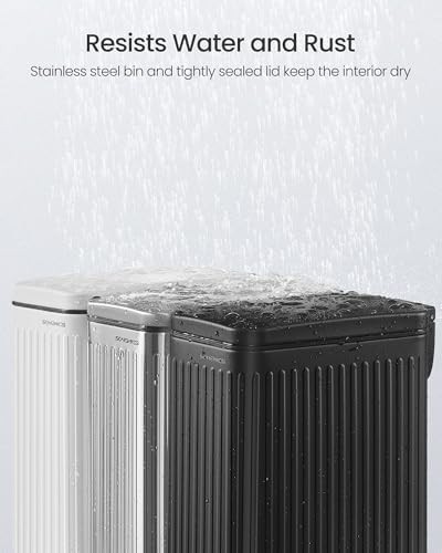 Slim waterproof bathroom 1.6 gallon bin — photo 4