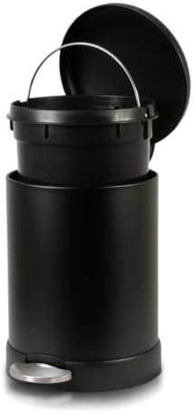 Matte black round step 1.2 gallon bin — photo 3