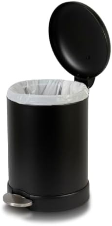 Matte black round step 1.2 gallon bin — photo 4