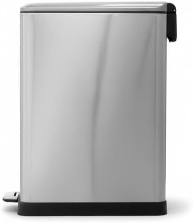 Silver stainless dual compartment kitchen can — photo 4