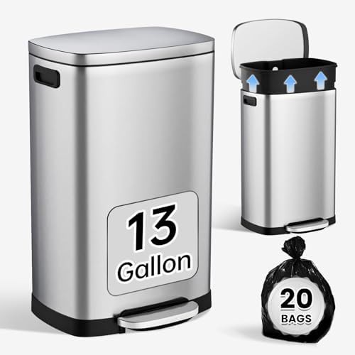 Stainless Steel Pedal Bin with Inner Bucket