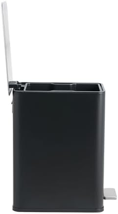 Black stainless steel soft close bin — photo 5