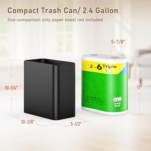 Veelesa small metal fingerprint resistant wastebasket — photo 3
