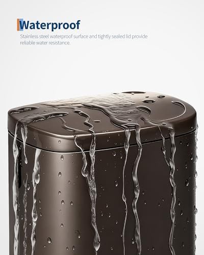 Brown metal step bin combo set — photo 4