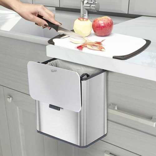 Stainless steel under sink waste bin 6L — photo 3
