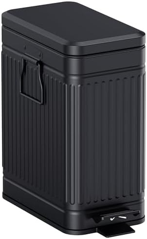 Small Trash Can with Lid metal