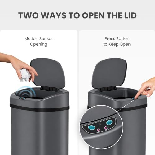 Automatic sensor trash can with odor filter — photo 3
