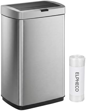 Silver Automatic Motion Sensor Kitchen Can