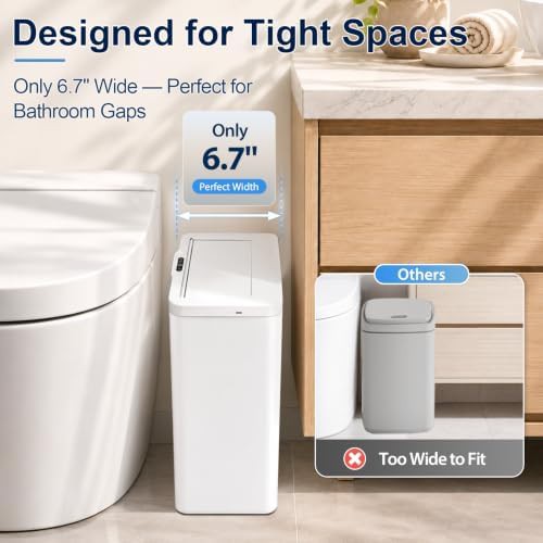Rechargeable motion sensor slim 4 gallon bin — photo 4