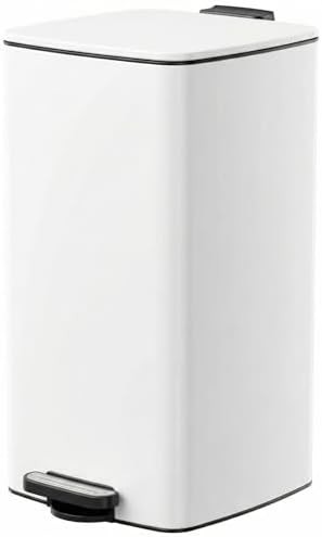 8 gallon square stainless steel kitchen trash can