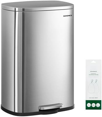 Step on pedal stainless steel 20 gallon bin