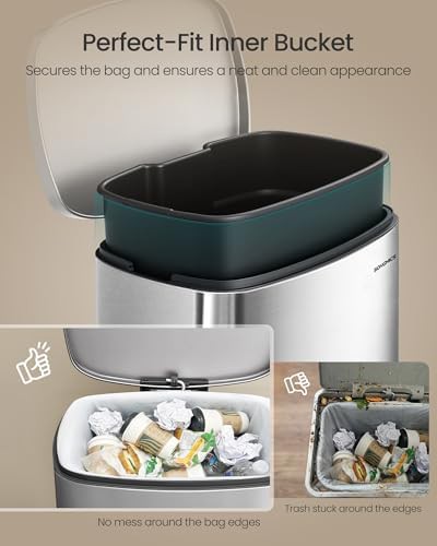 Step on pedal stainless steel 20 gallon bin — photo 4