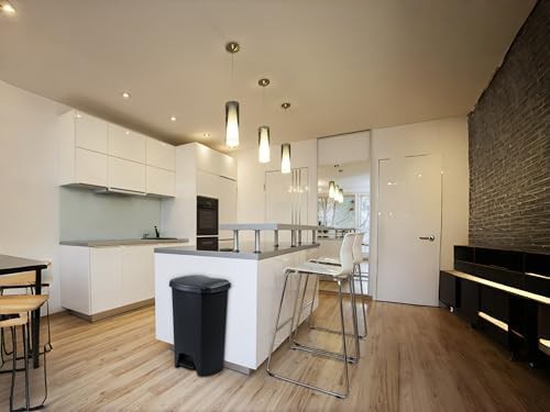 Black Step Pedal Kitchen Trash Can — photo 4