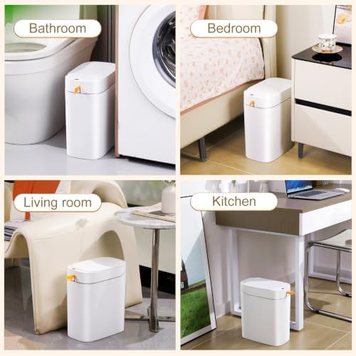 Automatic bagging motion sensor white bin — photo 3