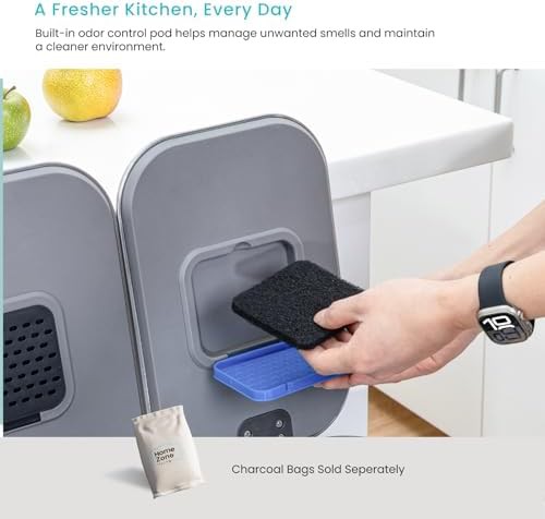 Step pedal dual compartment recycling bin — photo 5