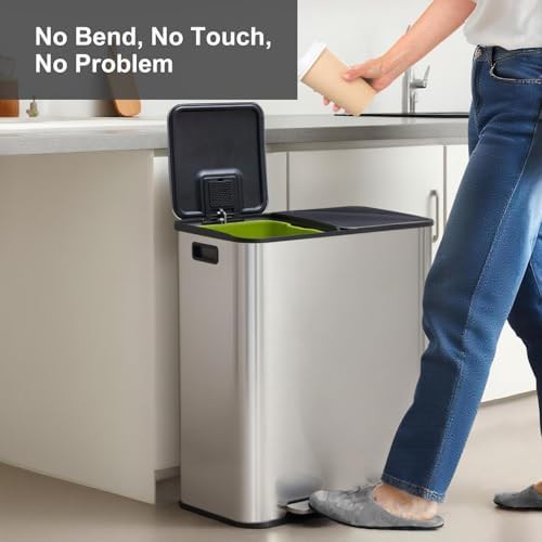 Large Double Bucket Step Waste Bin — photo 3