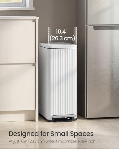 Narrow stainless steel pedal 13 gallon bin — photo 5