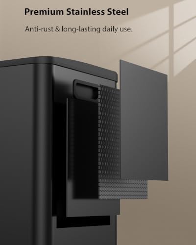 Lovewind dual rectangular black trash can — photo 3