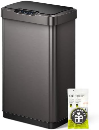 Mirage-T gunmetal stainless motion sensor bin