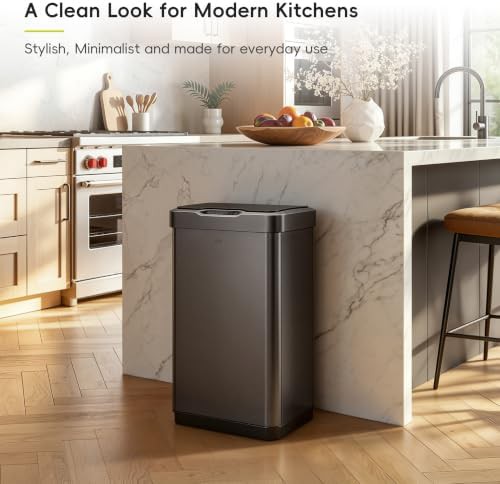 Mirage-T gunmetal stainless motion sensor bin — photo 4