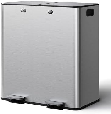 Dual compartment stainless steel step pedal