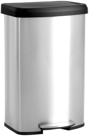 Large 80 Liter Stainless Step Bin