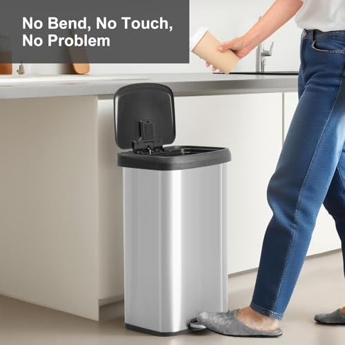 Large 80 Liter Stainless Step Bin — photo 4