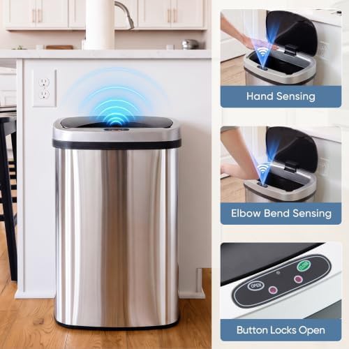 Touchless Sensor Kitchen Waste Bin — photo 4