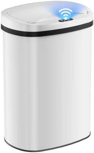 White Automatic Sensor 13 Gallon Bin