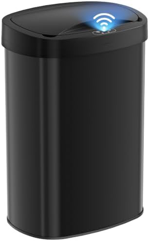 Black Motion Sensor 13 Gallon Bin